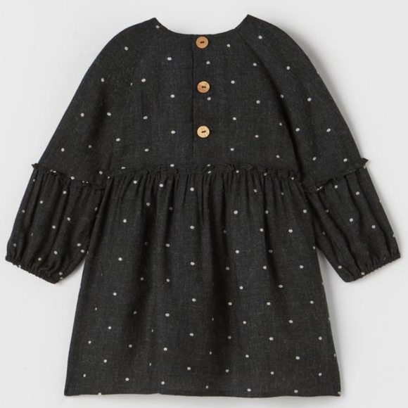 Zara Polka Dot Embroidered Dress - Picture 2 of 3